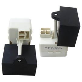 New Icelily 2X W10613606 Refrigerator Compressor Start Relay + Capacitor for Whirlpool/Kenmore 59672214200 59672219200, Replace EAP8746522, 14217273, 67003186, 67003764, 67005560