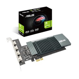 ASUS GT710-4H-SL-2GD5 GeForce GT 710 2GB GDRR5 with 4 x HDMI ports and single slot for silent multi-monitor productivity