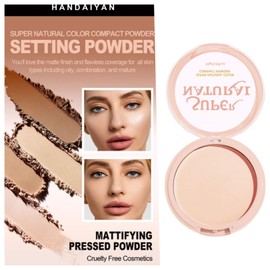 Matte Translucent Setting Powder Compact - Long-Lasting Oil Control, Colour Correcting, All Skin Types, Gift for Women And Girls