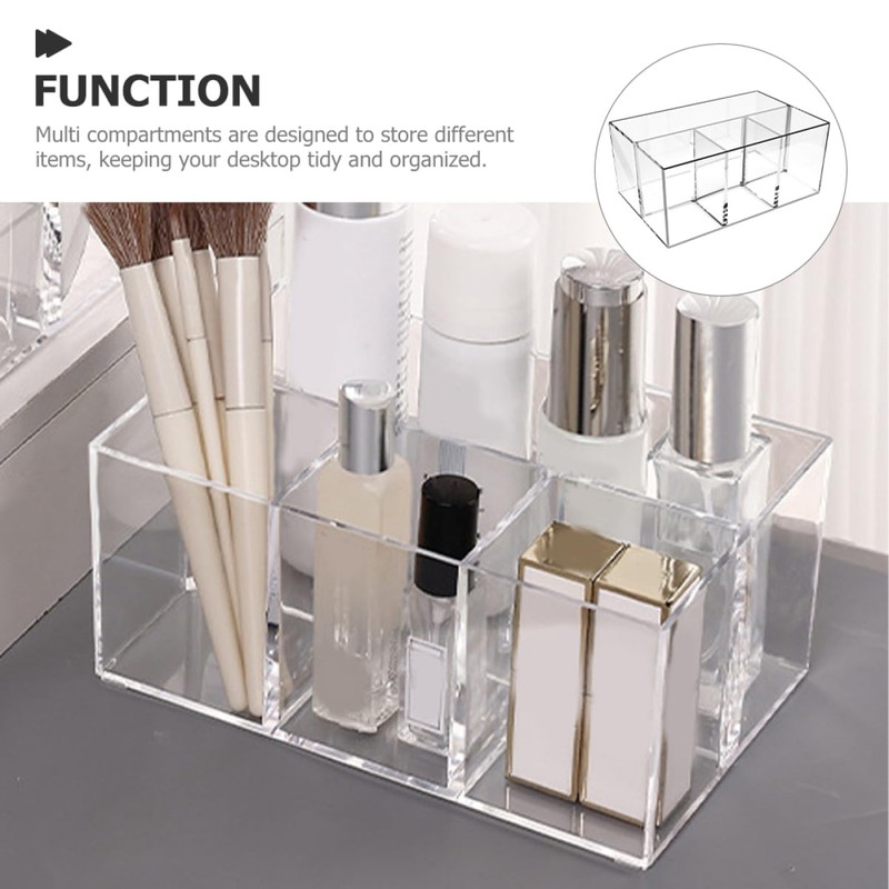 LABRIMP Makeup Brush Holder Storage Organizer for Desk Compact Vanity