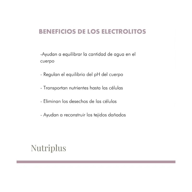 Electrolyte Nutriplus Farmasi/electrolitos Efervescentes
