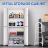 DNA MOTORING Metal Storage Cabinet, 71'' Locking Cabinet with 4