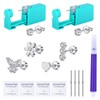 AVYRING Ear Piercing Gun Kit - 2 Pcs Silver Self