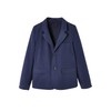 Vertbaudet Boys Cotton Linen Ceremony Jacket - A-Line Dark navy
