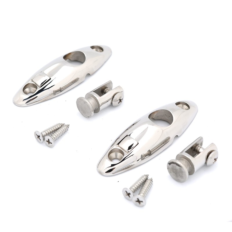 Mxeol Bimini Swivel Mount Quick Release Hinge Stainless Steel Pair