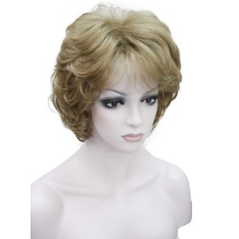 Wiginway Ladies Wigs Short Wavy Bob Wigs For Women Synthetic Capless Full Wig 9 Colors