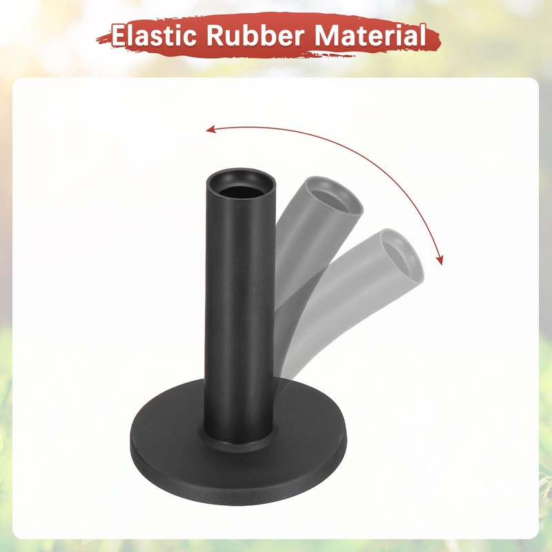 TIXIPEM 1.5IN Rubber Golf Tees [6PCS] - Flexible Stable Ball
