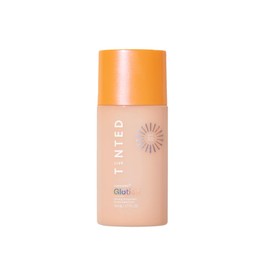 Live Tinted Hueguard Glotion Mineral Tinted Sunscreen For Face SPF 50 – Lightweight Fragrance-Free Sunscreen – Clean & Vegan Primer With SPF - Light Medium .5 FL Oz