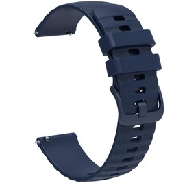 FanTEK Compatible with 18mm 20mm 22mm Watch Bands Quick Release Replacement Wristband, Silicone Sport Bands for Men Women