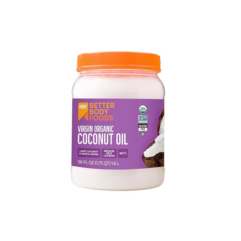 Aceite de coco orgánico extra virgen de BetterBody Foods