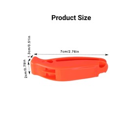 2 Pcs Emergency Whistles with Reflective Safety Lanyard for Hiking - Loud Survival Whistle Set