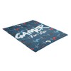 Gamer For Life Fleece Blanket - Gaming Controller Beats Design