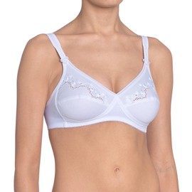 Triumph Women's Elasti Cross + Cotton N, Bra, WHITE