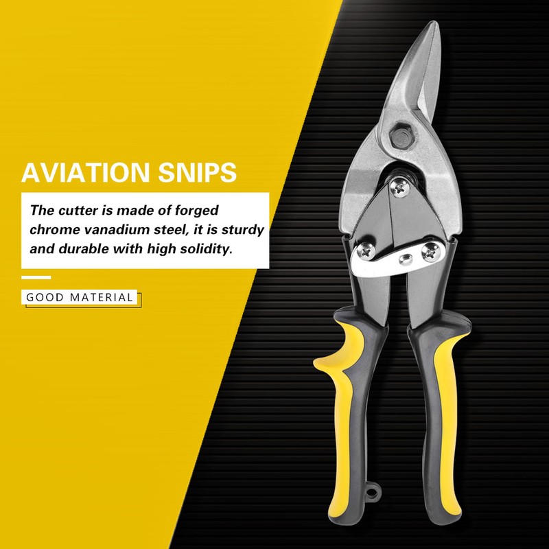 Aviation Snip Left Cut Offset Aviation Tin Cutting Shears for