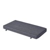MICUSHION Piano Bench Cushion for Indoor Shoe Storage with Ties