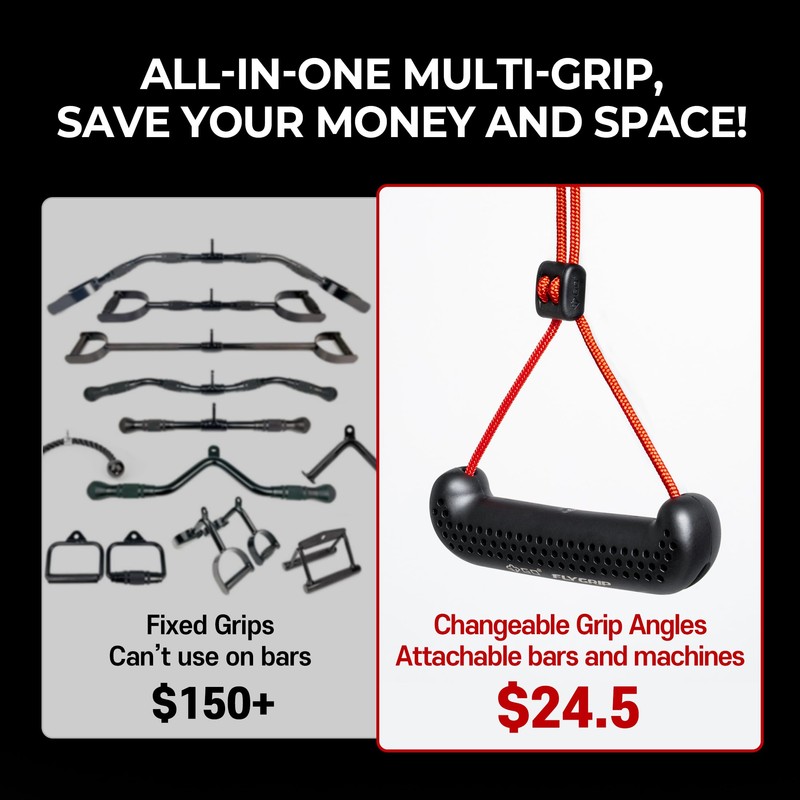 GD Fly Grip Pull Up Handles for Neutral Grip &