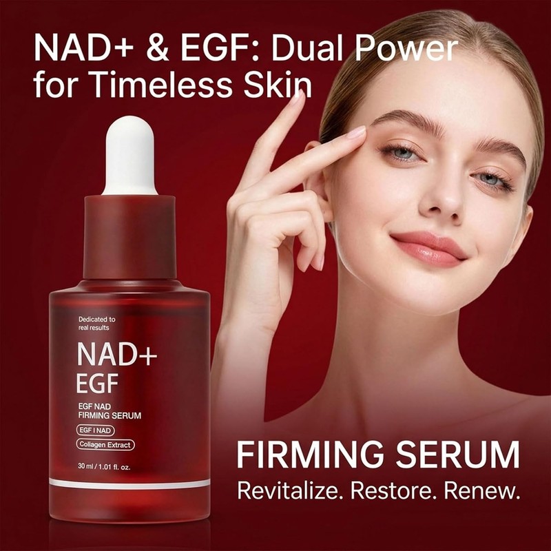 NAD+ EGF Firming Serum, Anti-aging Radiance Boosting Serum for Face
