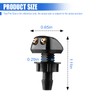 ZIMISI Car Front Windshield Washer Nozzles, Double-Hole Auto Wiper Water