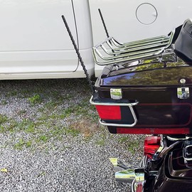 VOFONO 2PCS 13 inch Spiral Antenna for 1989-2024 Harley Davidson Touring Electra Road Street Glide Trike Ultra Classic CVO Motorcycle Accessories