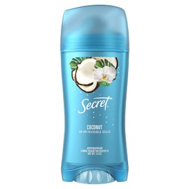 Secret Invisible Solid Antiperspirant and Deodorant, Coconut Scent, 2.6 oz (Pack of 3)