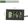 YOKIVE 3 Pcs Digital Display Thermometer, -50-110C Waterproof Temperature Monitor