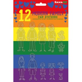 GAMAGO Modern Family Car Stickers,One Size