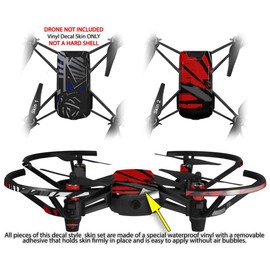 Skin Decal Wrap 2 Pack Compatible with DJI Ryze Tello Baja 0023 Blue Royal Drone NOT Included