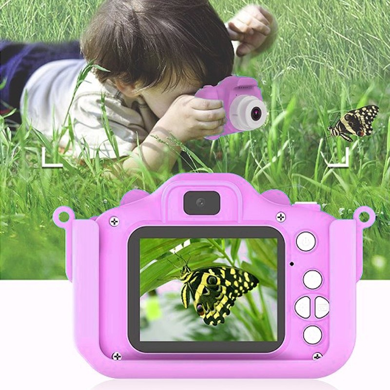 Children Camera 2in Screen AI Face Recognition Multifunctional USB Charging