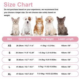 Muecleao Small Dog Harness, No Pull Breathable Cat Harnesses with Leash, Reflective Adjustable Dog Vest, Puppy Harness with Easy Control Handle for Small Dogs and Cats (Pink, S)