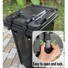 xicveiuz Adjustable Trash Can Lid Lock Strap, Security Strap Use