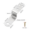 uxcell 10 Pcs Z Shape Corner Bracket, 0.7 Inch Right