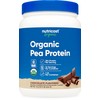 Nutricost Organic Pea Protein Powder (1 LB) Chocolate - Certified