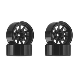 Rc4Wd Z-W0210 OEM Stamped Steel 1.9 Beadlock Wheels Black, Z-W0210