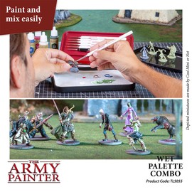 The Army Painter - Wet Palette | Premium Brush Holder with 50 Palettes Films and 2 Sponges | Hydro Foam & Hydro Sheets | For Tabletop Wargames Miniature Modelling