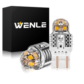 WENLE T20 Led Double Tail Lamp, Brake Lamp, Compatible with Vehicle Inspections, D12V/24V Cars (Trucks and Passenger Cars), White 5500K, High Brightness, Made in Japan, LED Elements, 2 Pieces