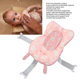 Baby Bath Seat, Bath Seats for Babies Sitting up, Baby Bath Mat Prevent Slip Soft Quick Dry Lightweight Sitting and Lying Down Infant Bath Cushion for Newborn Infant (Rose)