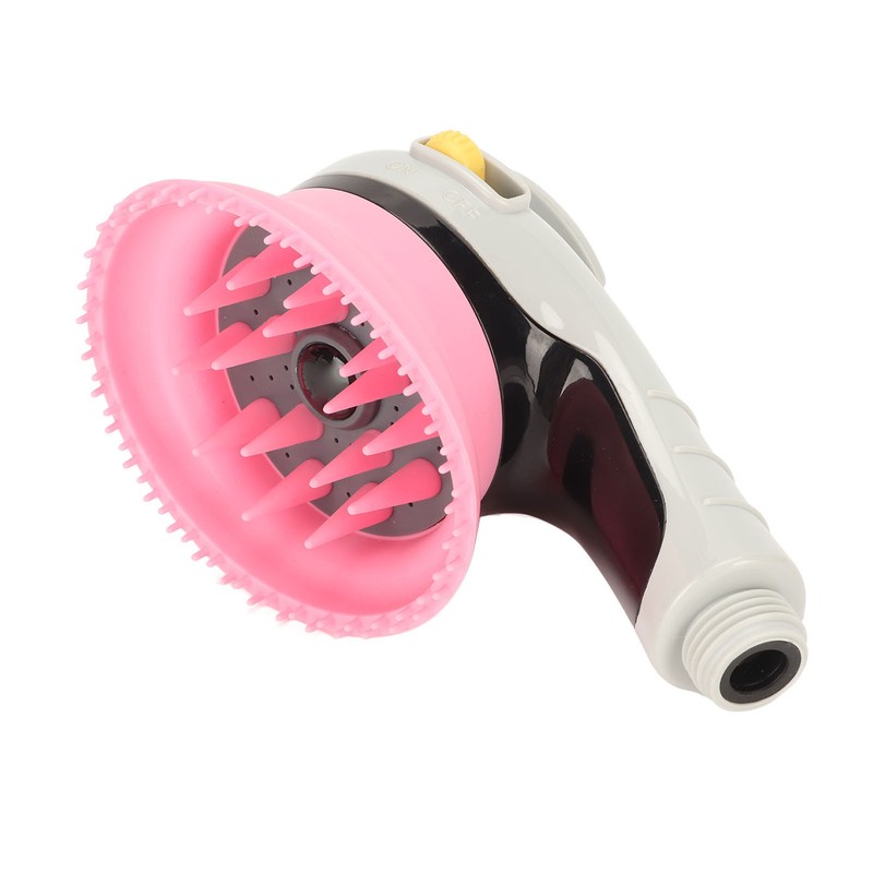 Pet Shower Head Brush with Switch Universal Soft Teeth Massage