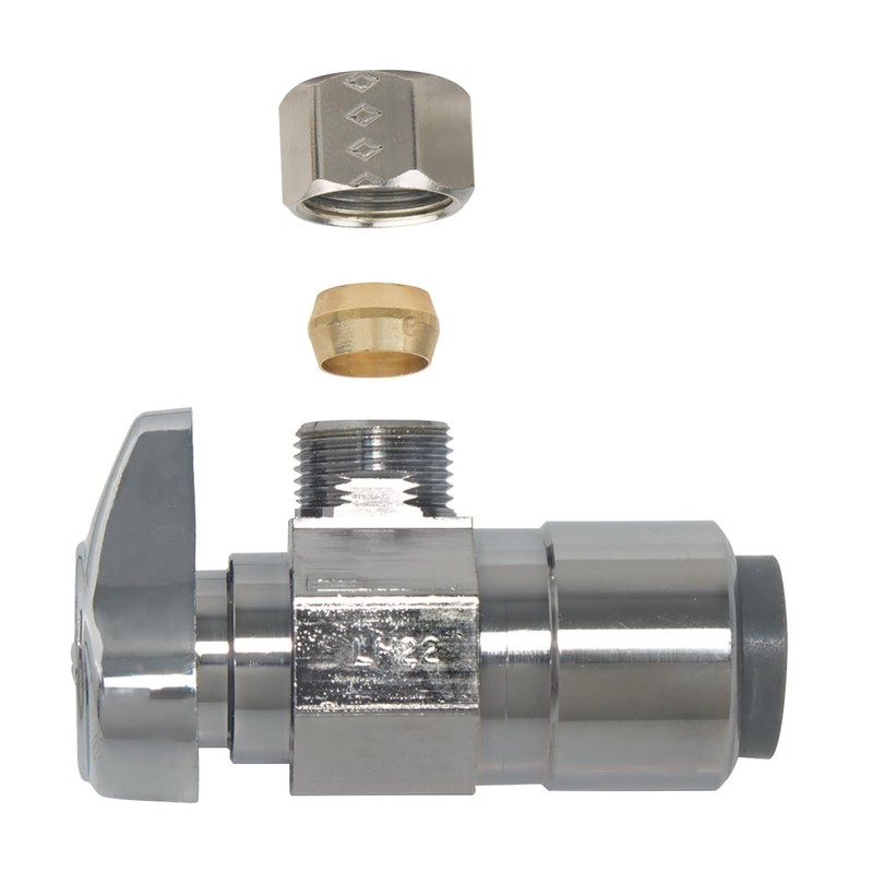 BrassCraft 1/2 in. Nom Push Connect Inlet x 3/8 in.