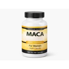 Organic Maca Root Supplement for Women – Natural Energy, Hormone Balance & Vitality, 100% Vegan Capsules