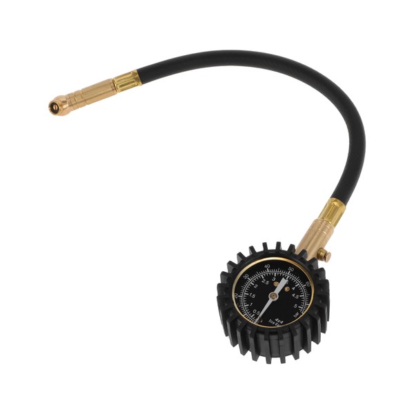 HEROFFIX 1 Pc Universal Tire Pressure Gauge 0-75PSI GH01-RBQ2-75PSI Air