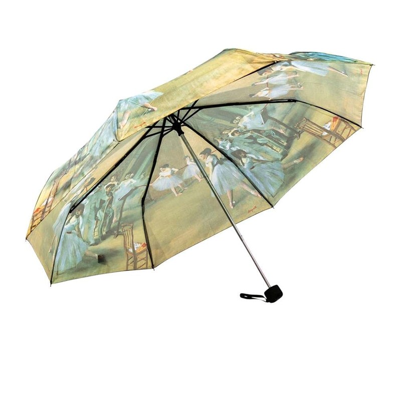 LUCKYWEATHER Mini Women's Pocket Umbrella, Degas Ballet Class Design, Small