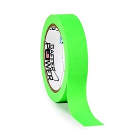 Labeling Tape - Fluorescent Green - Clean Removable Adhesive Tape | Console Tape for Light Control Board, DJ Mixing Board, Audio Mixer, Arts and Crafts, Office Products, Ink Pens and Markers |