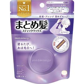 우테나 마토메쥬 헤어 스틱 왁스 레귤러 화이트 플로럴 부케향, 13g, 4개 Utena Matomeju Hair Stick Wax Regular White Floral Bouquet Scent, 13g, Set of 4