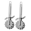 iplusmile 2pcs Stainless Steel Meat Loosening Roller with Five Wheel