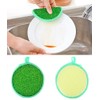 10 Pack Microfiber Scrubbing Pads Dishwashing Scrubber Sponge, Dish Scrub