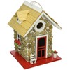 Home Bazaar- Hand-made Fieldstone Guest Cottage Birdhouse - Eco Tough Bird House
