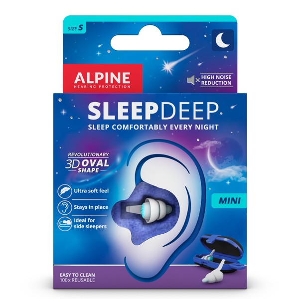 Alpine SleepDeep Mini – Ear Plugs for Sleep and Concentration