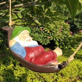 Fayemint Garden Gnomes Garden Decoration, Lying Gnome Garden Figurine, Funny Garden Gnome Statue, Garden Decorations for Garden, Dining Table, Holiday Party