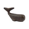 Cast Iron Miniature Sperm Whale Figurine Paperweight Rustic Nautical Beach