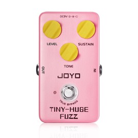 JOYO Fuzz Guitar Pedal Classical Vintage Fuzz Tone for Electric Guitar Punchy Bass and Long Sustain Tone True Bypass (TINY-HUGE JF-26)